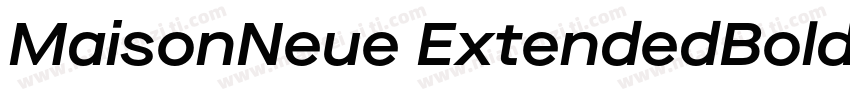 MaisonNeue ExtendedBold字体转换